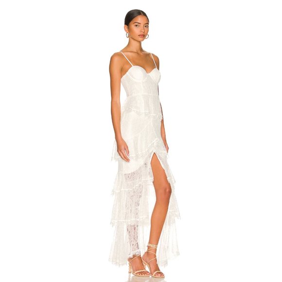 NWT Majorelle Zelda Fitz Gown, Ivory - Picture 2 of 10